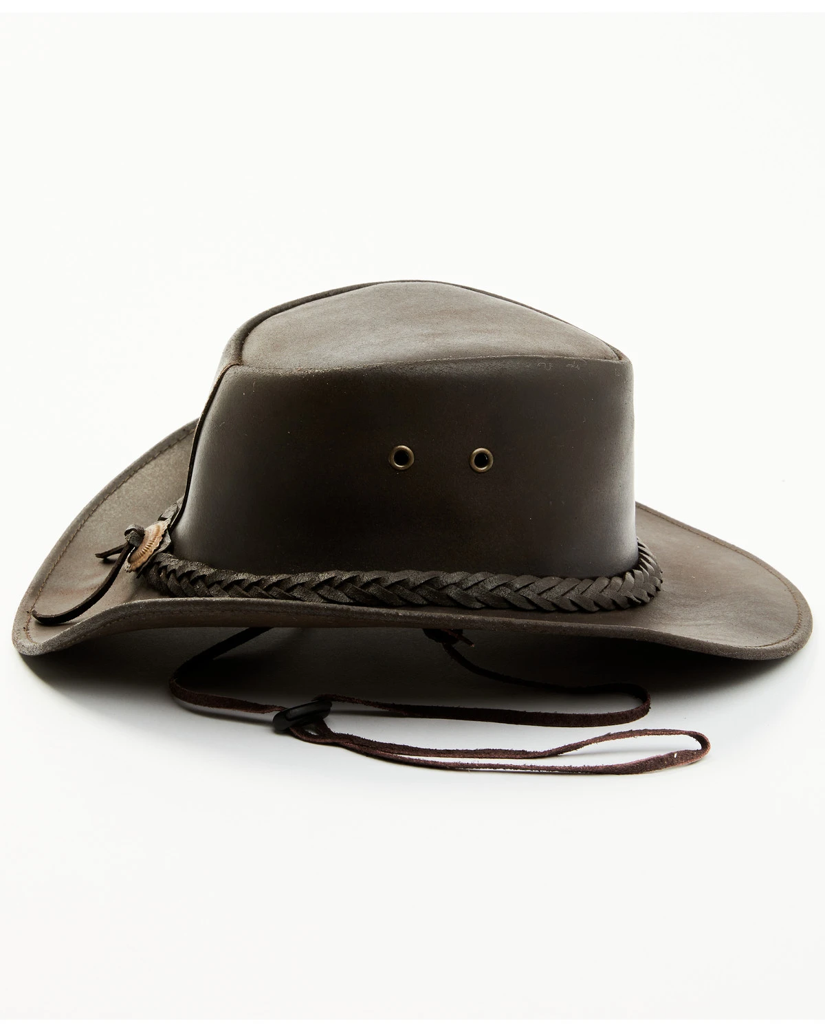 Bullhide Kids' Cedar Grove Leather Outback Hat - Image 4
