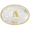Montana Silversmiths Men's Initial "A" Buckle