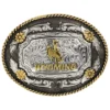 Cody James Men's Oval Wyoming Belt Buckle